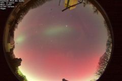 Polarlicht am 19.01.2026 um 23:05 Uhr MEZ über Hagen (Foto: AllSky-Kamera der Volkssternwarte Hagen)