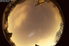 Abgelassener Raktentreibstoff (Space-X/Falcon 9) am 24.03.2025 gegen 21:00 Uhr MEZ (Foto: AllSky-Kamera  der Volkssternwarte Hagen)