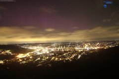 Polarlicht über Hagen am 24.04.2023 gegen 00:02 Uhr MESZ (Foto: WETTERNETZ Hagen & Volkssternwarte Hagen)