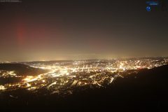 Polarlicht am 26.02.2023 gegen 22:30 Uhr MEZ über Hagen (Foto: WETTERNETZ Hagen & Volkssternwarte Hagen)