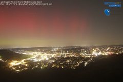 Polarlicht über Hagen am 25.09.2023 gegen 00:56 Uhr MESZ (Foto: WETTERNETZ Hagen & Volkssternwarte Hagen)