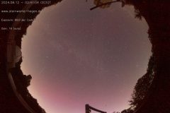 Polarlicht am 12.08.2024 um 02:41 Uhr MESZ über Hagen (Foto: AllSky-Kamera  der Volkssternwarte Hagen)