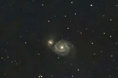 Galaxie Messier 51 im Sternbild Jagdhunde (Foto: Jugendgruppe der Sternwarte Hagen)