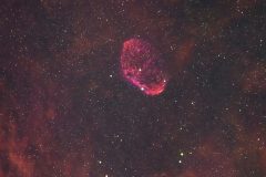 Sichelnebel NGC 6888 im Sternbild Schwan (Foto: Carsten Hume)