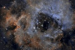 Rosettennebel NGC2237-9/46 im Sternbild Einhorn (Foto: Carsten Hume)