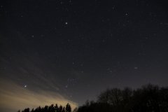 Winterhimmel mit Jupiter über dem Sauerland (Foto: Dirk Panczyk)
