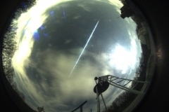Feuerkugel vom 12. April 2019 gegen 22:14 Uhr (Foto: SkyCam der Sternwarte Hagen)