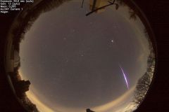 Feuerkugel vom 29. November 2025 gegen 01:15 Uhr (Foto: AllSky-Kamera der Sternwarte Hagen)