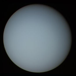Uranus aufgenommen von der Voyager 2 Sonde. Courtesy NASA/JPL-Caltech